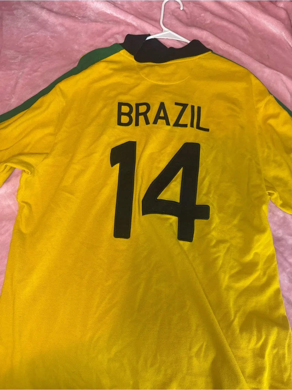 Vintage Ralph Lauren Yellow Brazil Polo with Black Accents